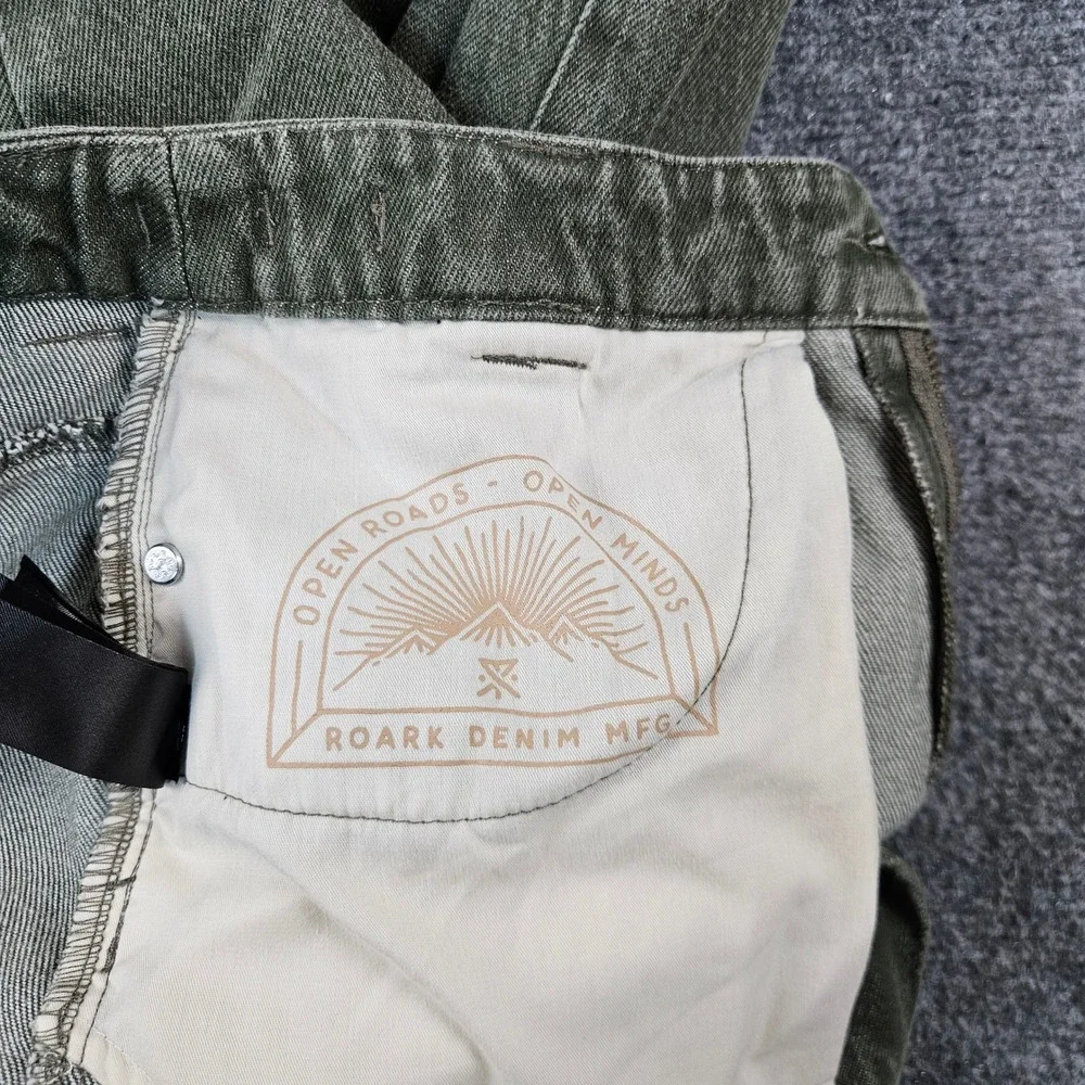 Roark Open Roads Open Minds Carpenter Jeans Mens 28 Olive Green Utility Pants